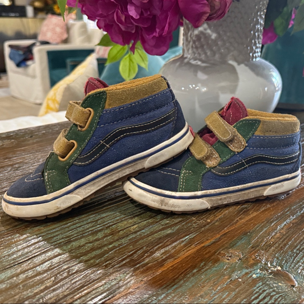 Vans Boys Multi-Color Velcro Sneakers